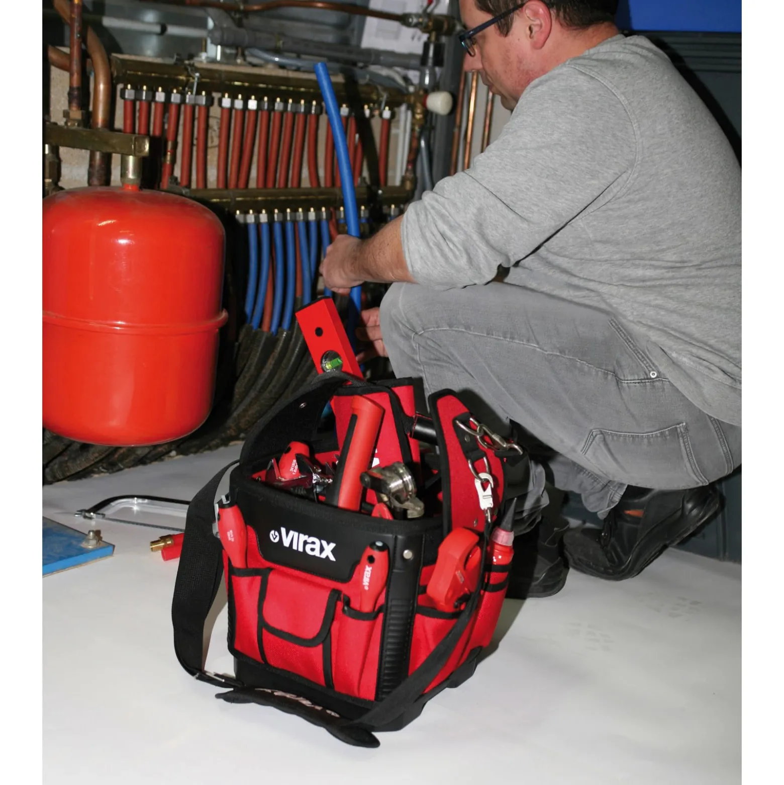 VIRAX Werkzeugtasche mit Werkzeughalter - 382655