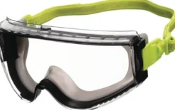Vollsichtschutzbrille Avatar Plus EN166,EN170,UKCA schwarz/grün,klar Stoffband