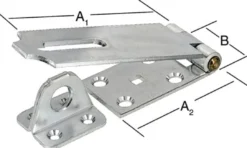 VORMANN Sicherheitsüberfalle L.85 mm H.35mm STA blau verzinkt - 000021140Z