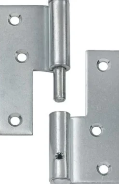 VORMANN Türaufschraubband STA li. 80 x 72 mm DIN L blau verzinkt fester Stift - 000861080Z