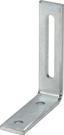 VORMANN Verstellwinkel L.80x65 mm B.20 mm S.4 mm Stahl roh blau verzinkt - 000178080Z