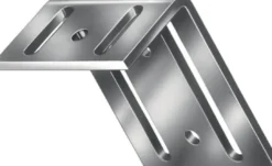 VORMANN Verstellwinkel Stahl.L.75x35 mm B.65 mm S.3,5 mm Stahl roh blau verzinkt - 000176075Z
