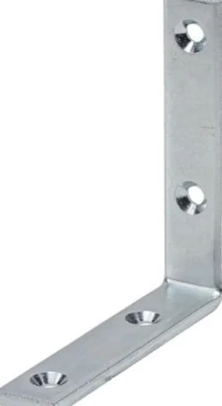 VORMANN Winkel sta.L.100 mm B.20 mm S.5 mm STA blau verz.Loch-D.5 mm - 000182100Z