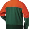 Waldarbeiter-Softshelljacke SANDDORN Gr.L grün/orange ELYSEE