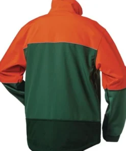 Waldarbeiter-Softshelljacke SANDDORN Gr.L grün/orange ELYSEE