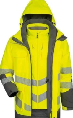 Warnschutzparka ARWID Gr.XXL gelb/grau ELYSEE