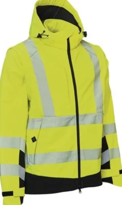 Warnschutz Softshelljacke VISIBLE XTREME Gr.M warngelb/schwarz ELKA RAINWEAR