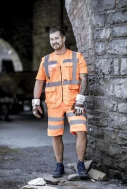 Warnweste 7118 Gr.2XL neonorange EN ISO 13688/EN ISO 20471/EN 1149 NITRAS