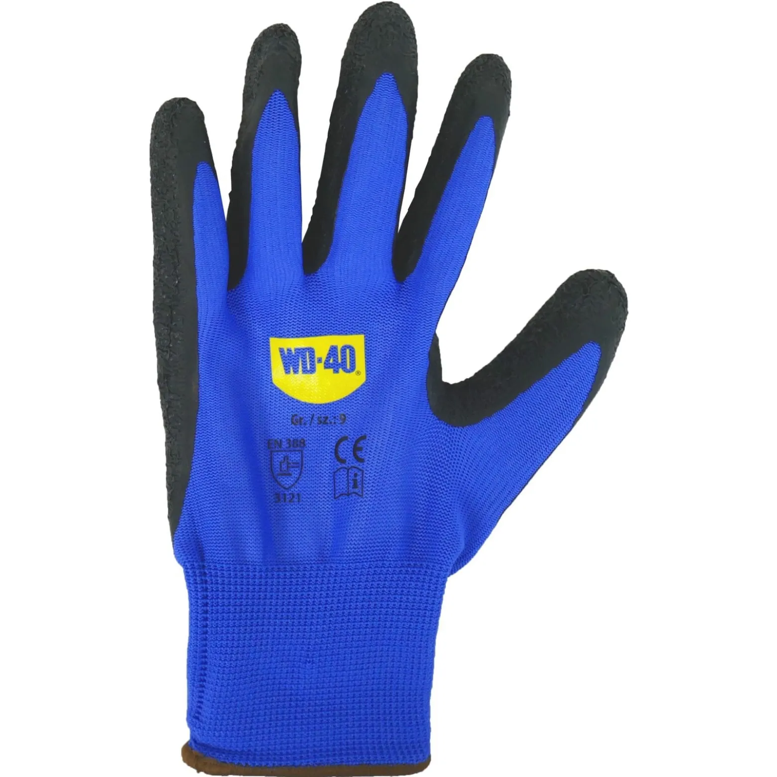WD-40 Nylotex, Nylon-Latexhandschuh mit Strickbund Gr. 9 - WD40-HS