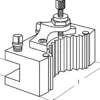 Wechselhalter f.Stahlhalterkopf C f.Drehstähle Spann-H.40mm TECWERK