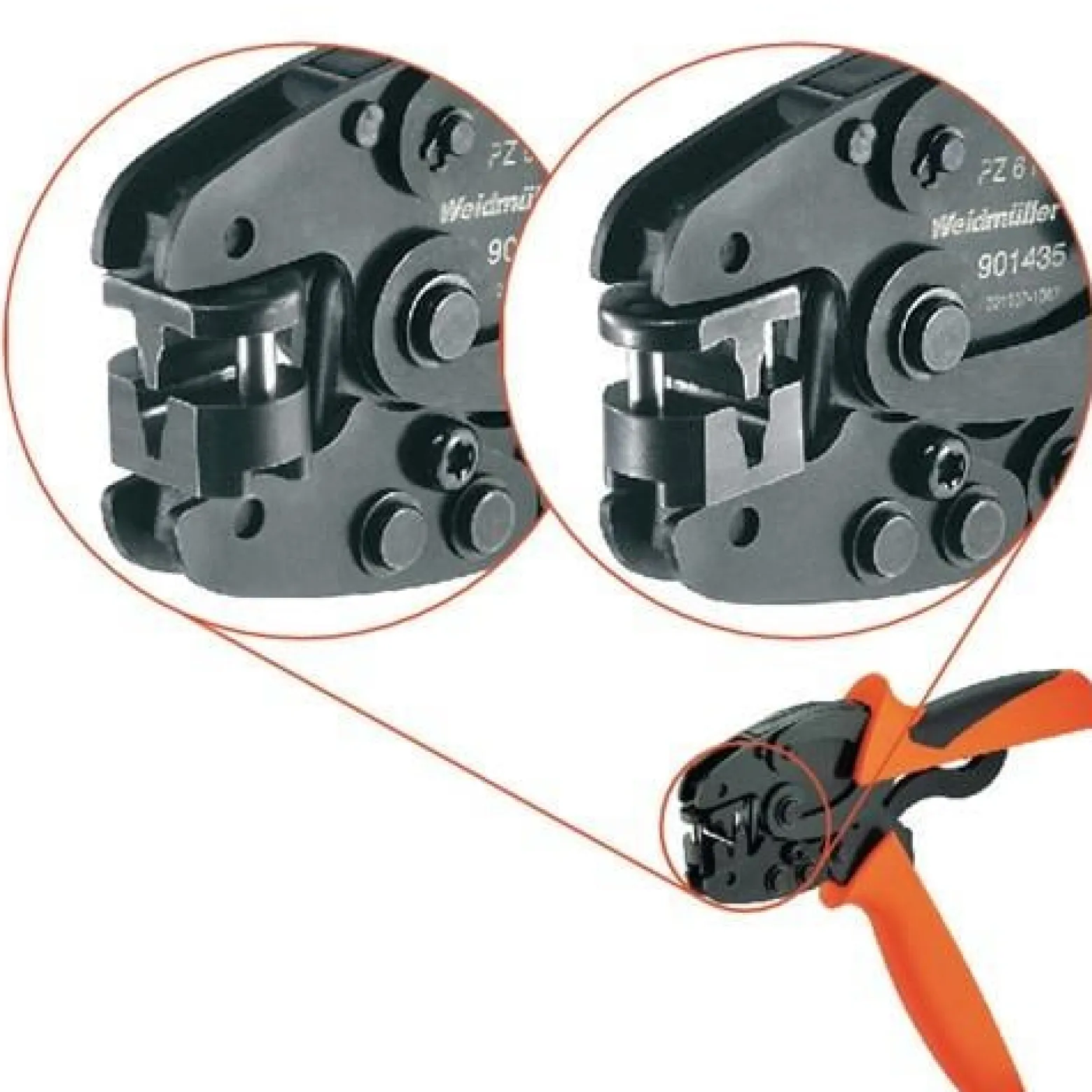 WEIDMÜLLER Crimpzange PZ 6 Roto Länge 200 mm - 9014350000