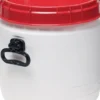 Weithalsfass 26 l weiß mit rotem Deckel - 6947-91-046