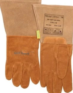 Weldas Schweißerhandschuhe orange EN 388 EN 12477 PSA II Gr. L (9)- 10-1003-L