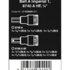 Wera Belt A Imperial 1 Zyklop Bitnuss-Satz Innensechskant, mit Haltefunktion, 1/4"-Antrieb - 05006559001