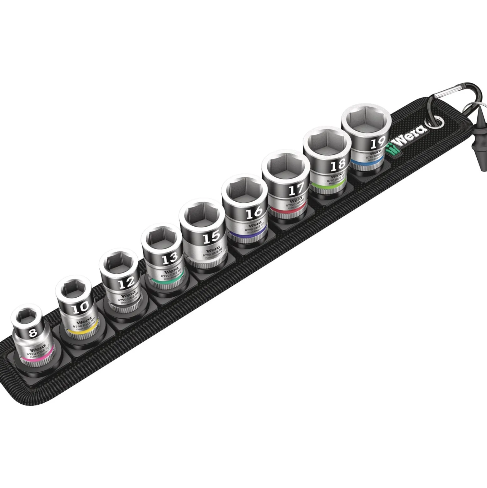 Wera Belt B 1 Zyklop Steckschlüsseleinsatz-Satz, mit Haltefunktion, 3/8"-Antrieb - 05006590001