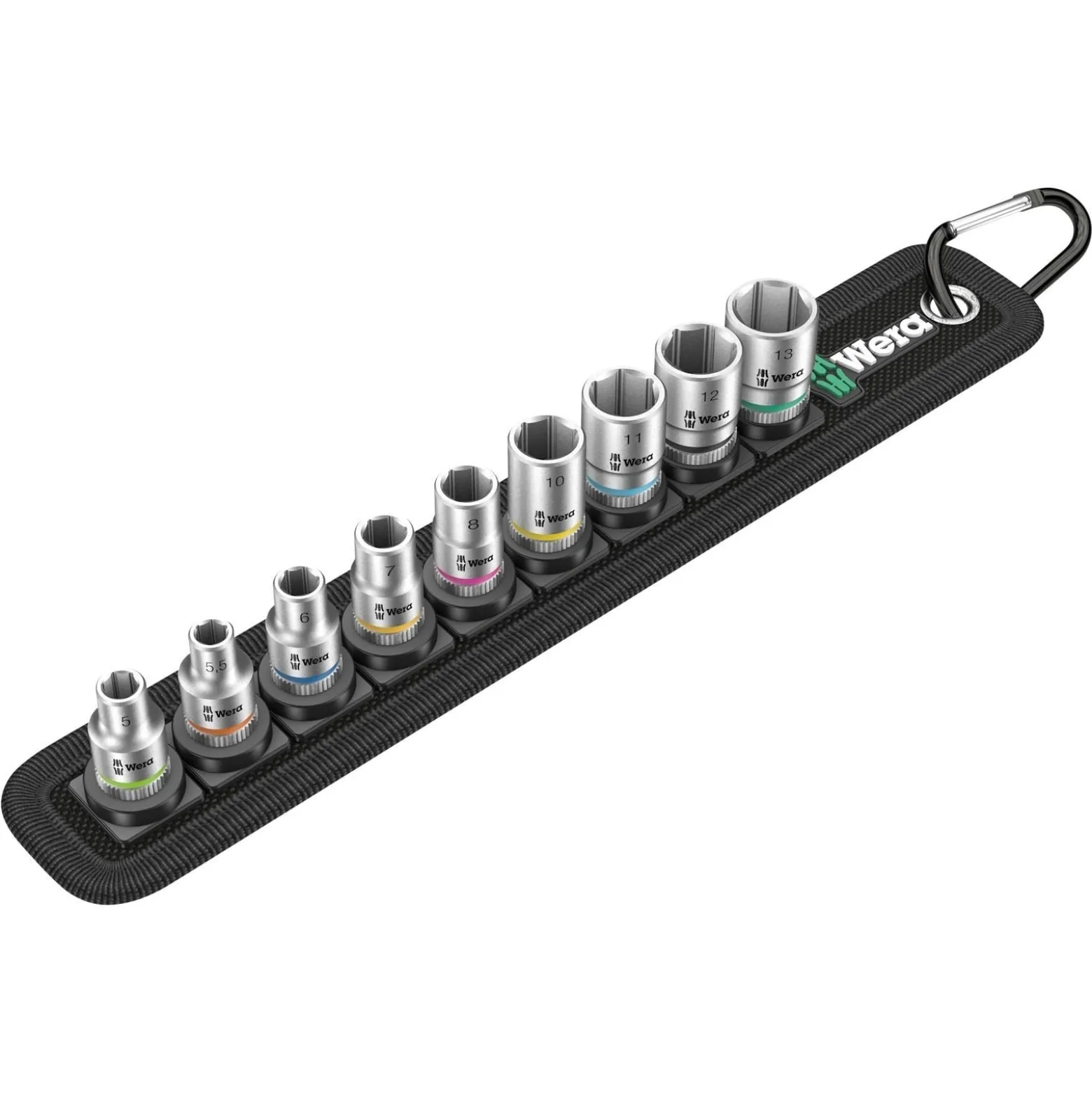 Wera Belt 4 Zyklop Steckschlüssel-Satz 9tlg. 1/4" Antrieb - 003883