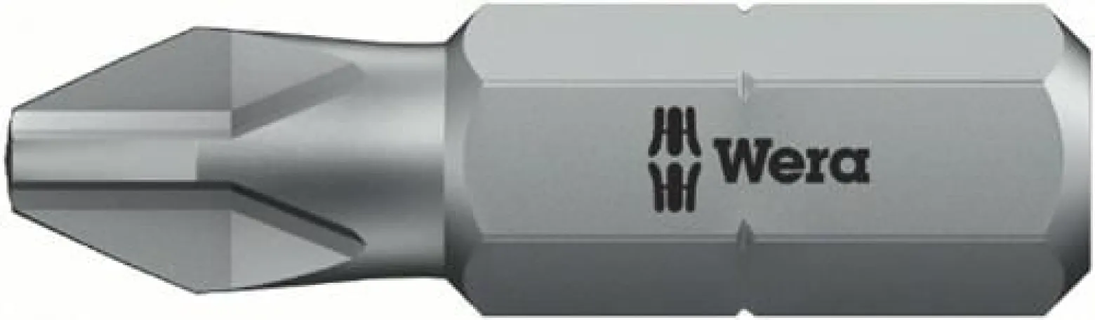 Wera Bitgroßpackung (20 Stk.) 1/4″ PZD 2 Länge 25 mm - 5057760001