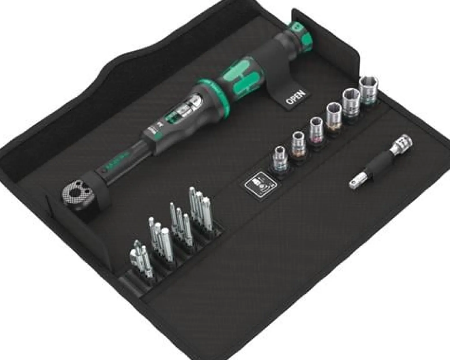 Wera Click-Torque A6 in textiler Box mit Bits + Nüssen Set 20tlg. - 130110