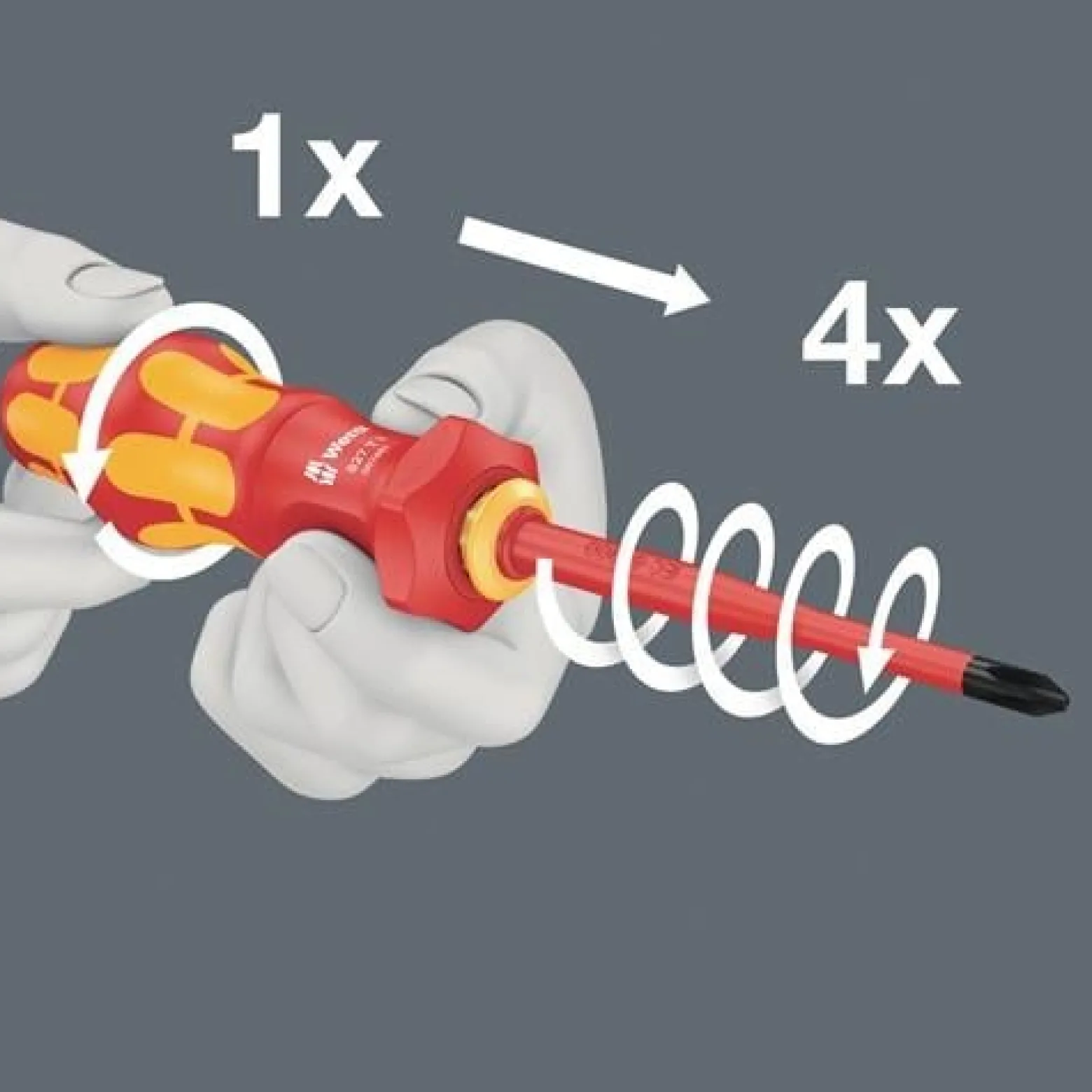 Wera Handgriff 827 T i Kraftform Turbo f VDE Wechselkl.VDE isol - 5057481001