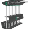 Wera 454/10 HF Set Imperial 2 Schraubendrehersatz Quergriff-Schraubendreher Hex-Plus mit Haltefunktion, zöllig - 05023454001