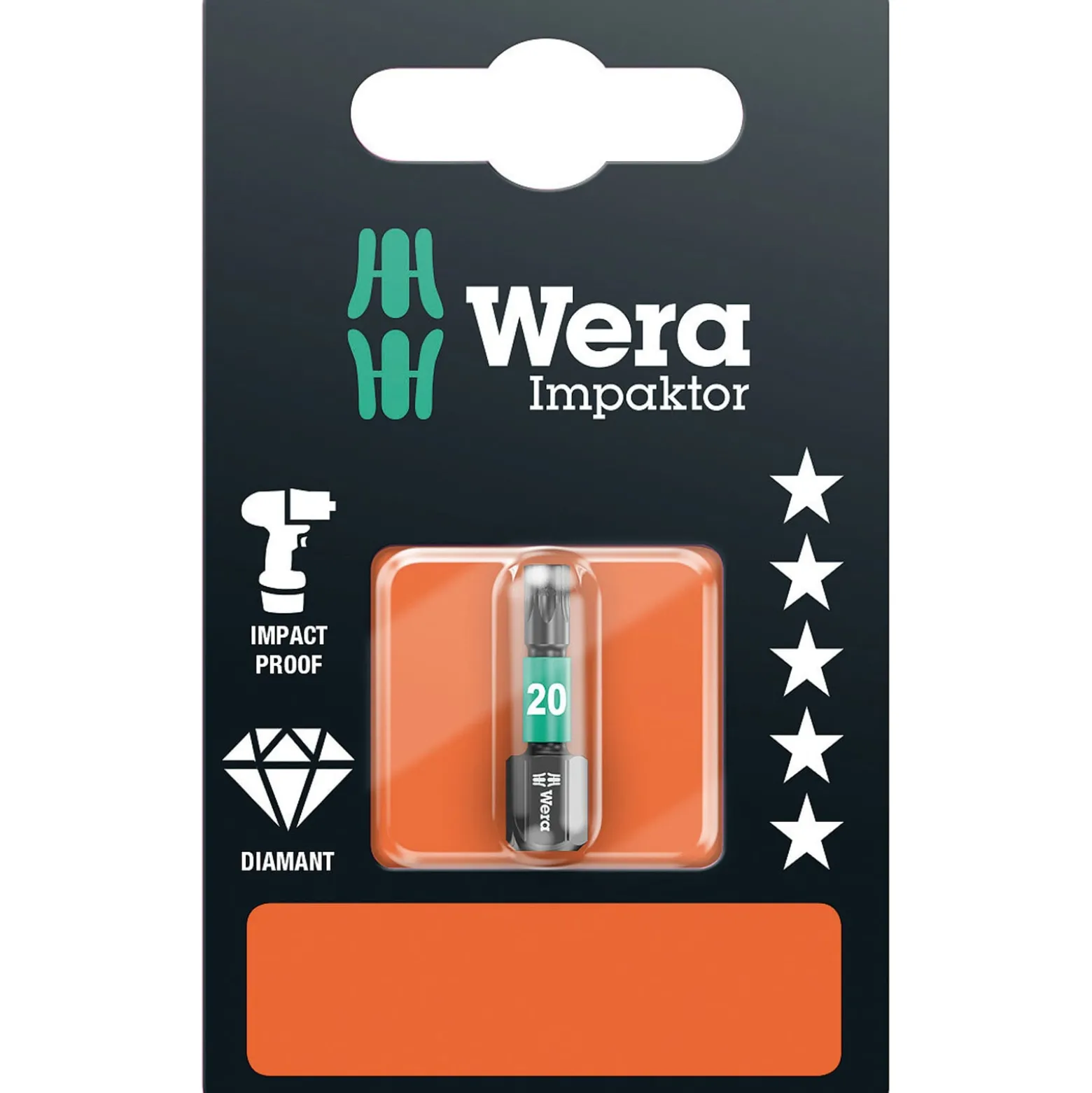 Wera 867/1 IMP DC SB Impaktor Bits - 05073924001