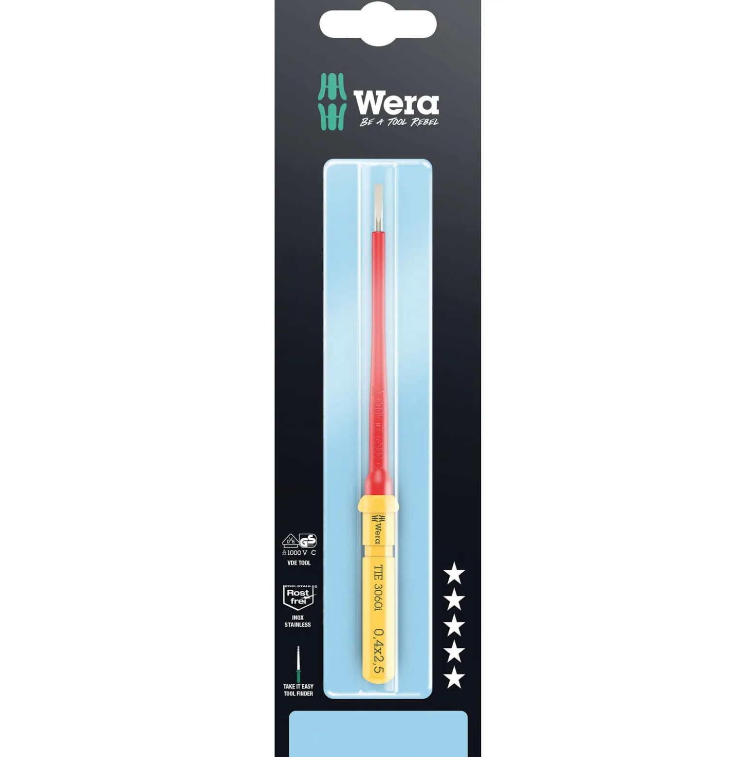 Wera Kraftform Kompakt VDE 3060 i Take it easy SB, Edelstahl - 05006575001
