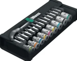 Wera 8100 SA 7 Zyklop Metal-Knarrensatz Durchsteckvierkant 1/4