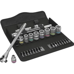 Wera 8100 SB 7 Zyklop Metal-Knarrensatz Durchsteckvierkant 3/8