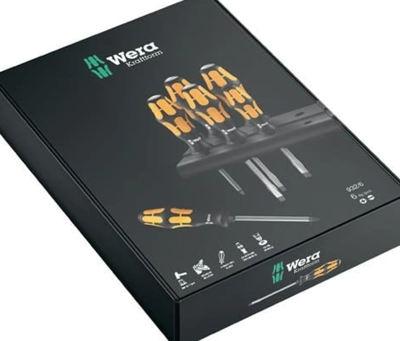 Wera 932/6 Schraubendrehersatz Kraftform Wera Der Schraubmeißel + Rack - 018282