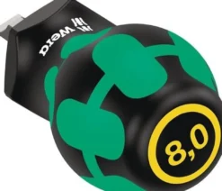Wera Schraubendreher 335 Stubby Schneiden-B.8mm Klingen-L.24,5mm 2K-Griff Rundkl. - 5008844001
