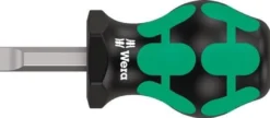 Wera Schraubendreher 335 Stubby Schneiden-B.8mm Klingen-L.24,5mm 2K-Griff Rundkl. - 5008844001
