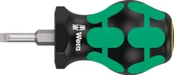 Wera Schraubendreher 335 Stubby Schneiden-B.4mm Klingen-L.24,5mm 2K-Griff Rundkl. - 5008841001