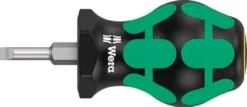 Wera Schraubendreher 335 Stubby Schneiden-B.4mm Klingen-L.24,5mm 2K-Griff Rundkl. - 5008841001