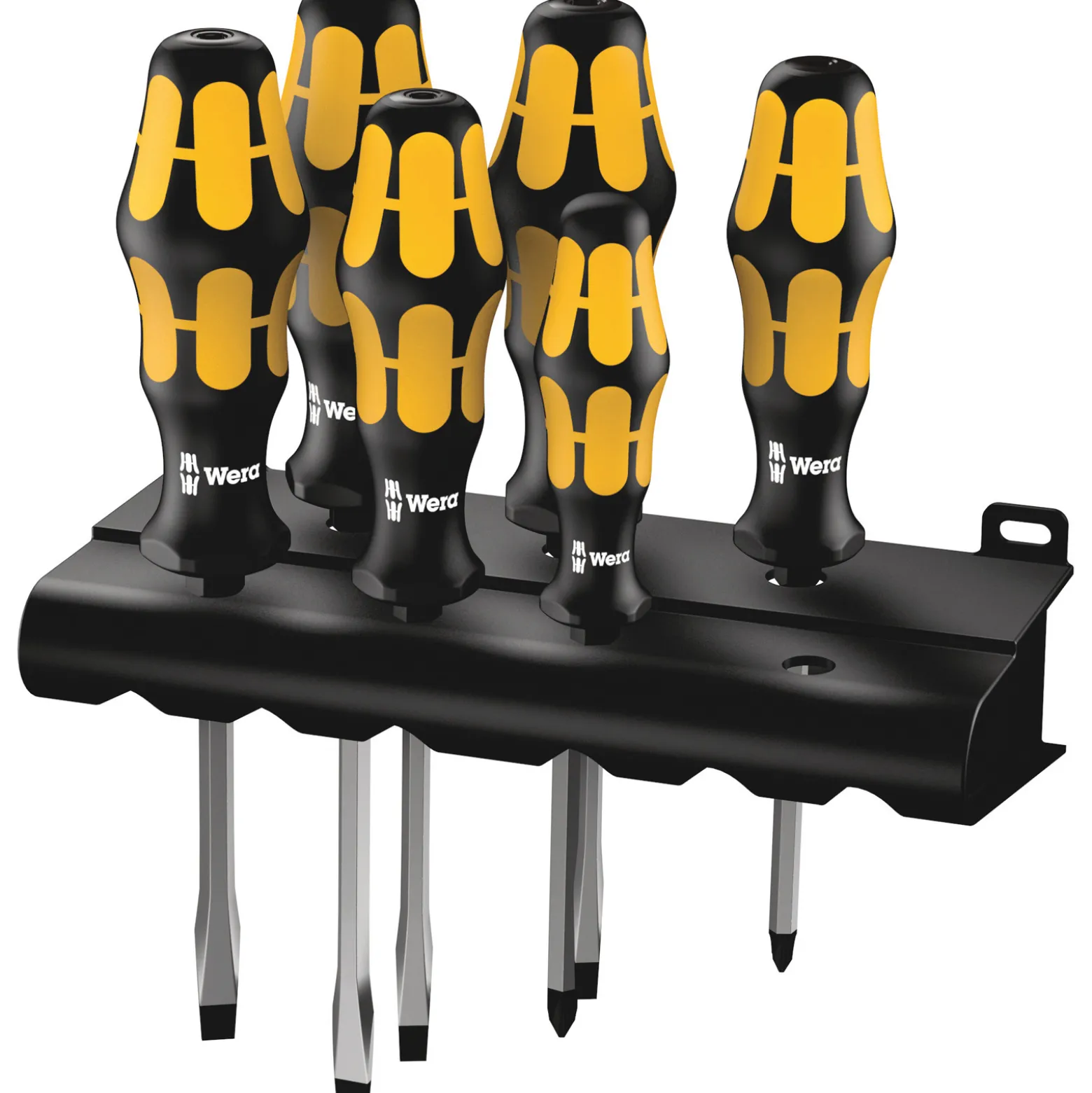 Wera 932 S/6 Schraubendrehersatz Kraftform Wera: Der Schraubmeißel + Rack - 05018283001