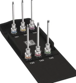 Wera Steckschlüsselsatz 8767 C TORX HF3 9tlg. 1/2" T20-T60 - 5004212001