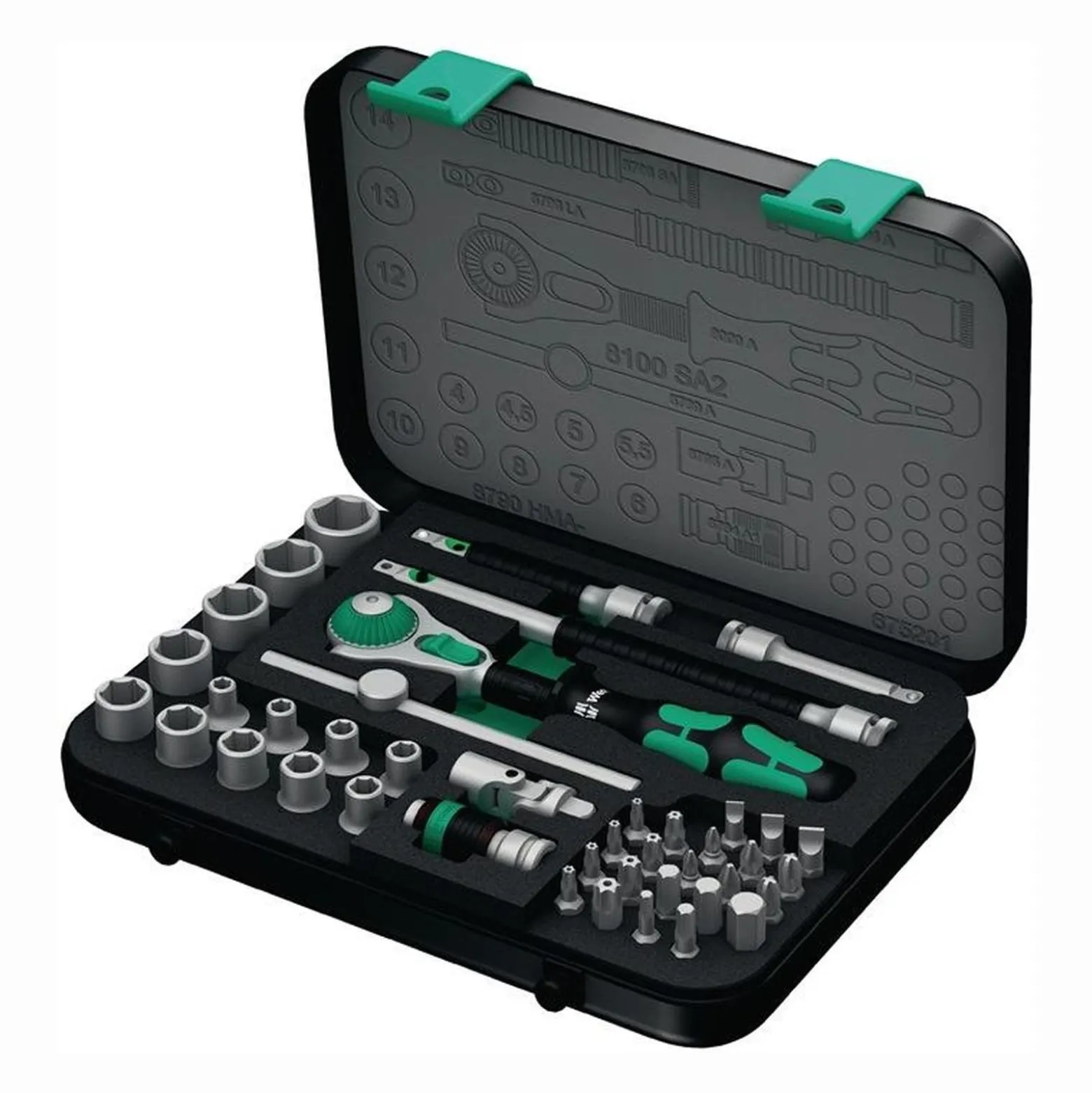 Wera Steckschlüsselsatz Zyklop Speed 42tlg. 1/4″ SW 4-14 mm Anzahl Zähne 72 6-kant - 5003533001