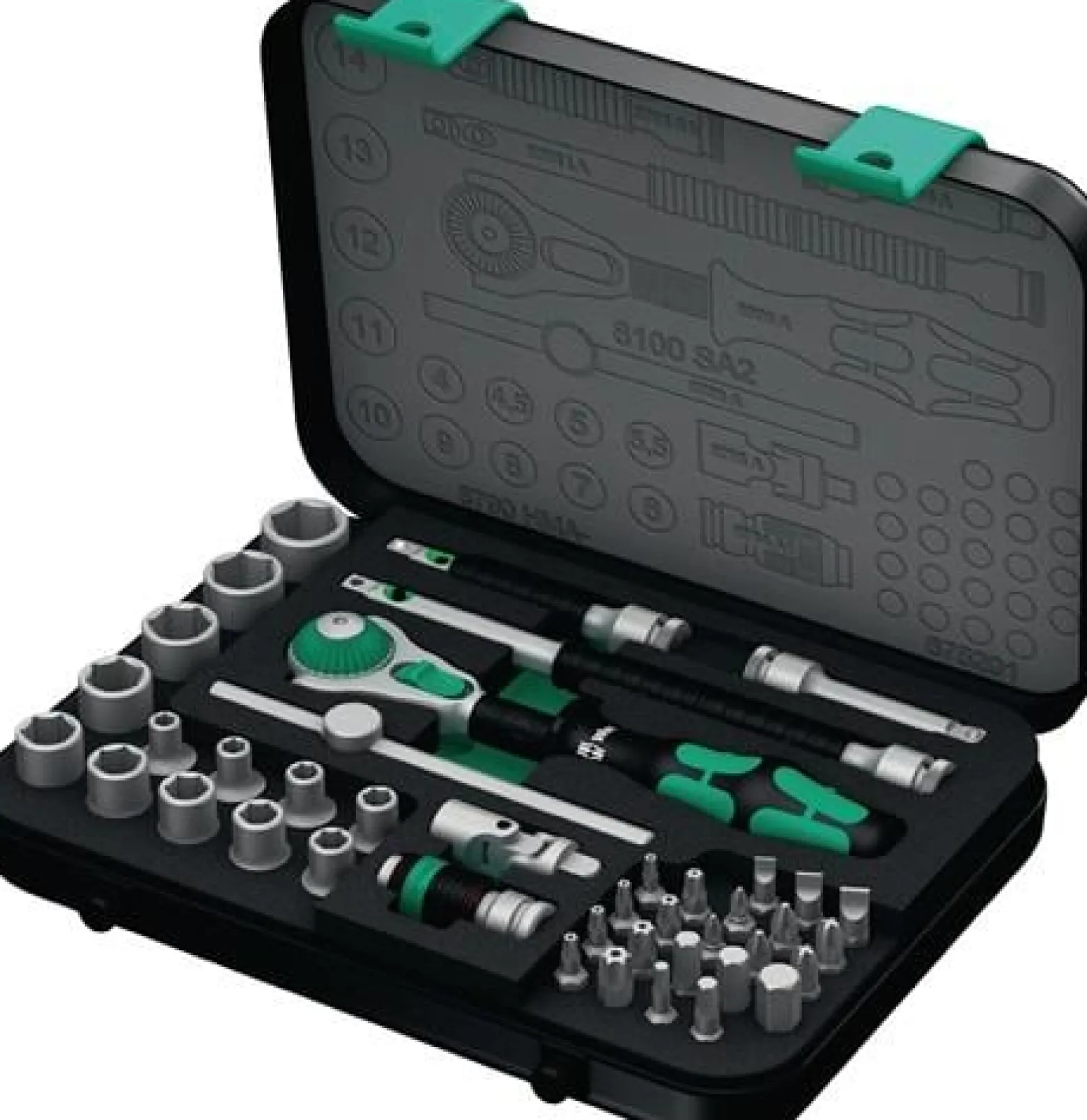 Wera Steckschlüsselsatz Zyklop Speed 42tlg. 1/4″ SW 4-14 mm Anzahl Zähne 72 6-kant - 5003533001