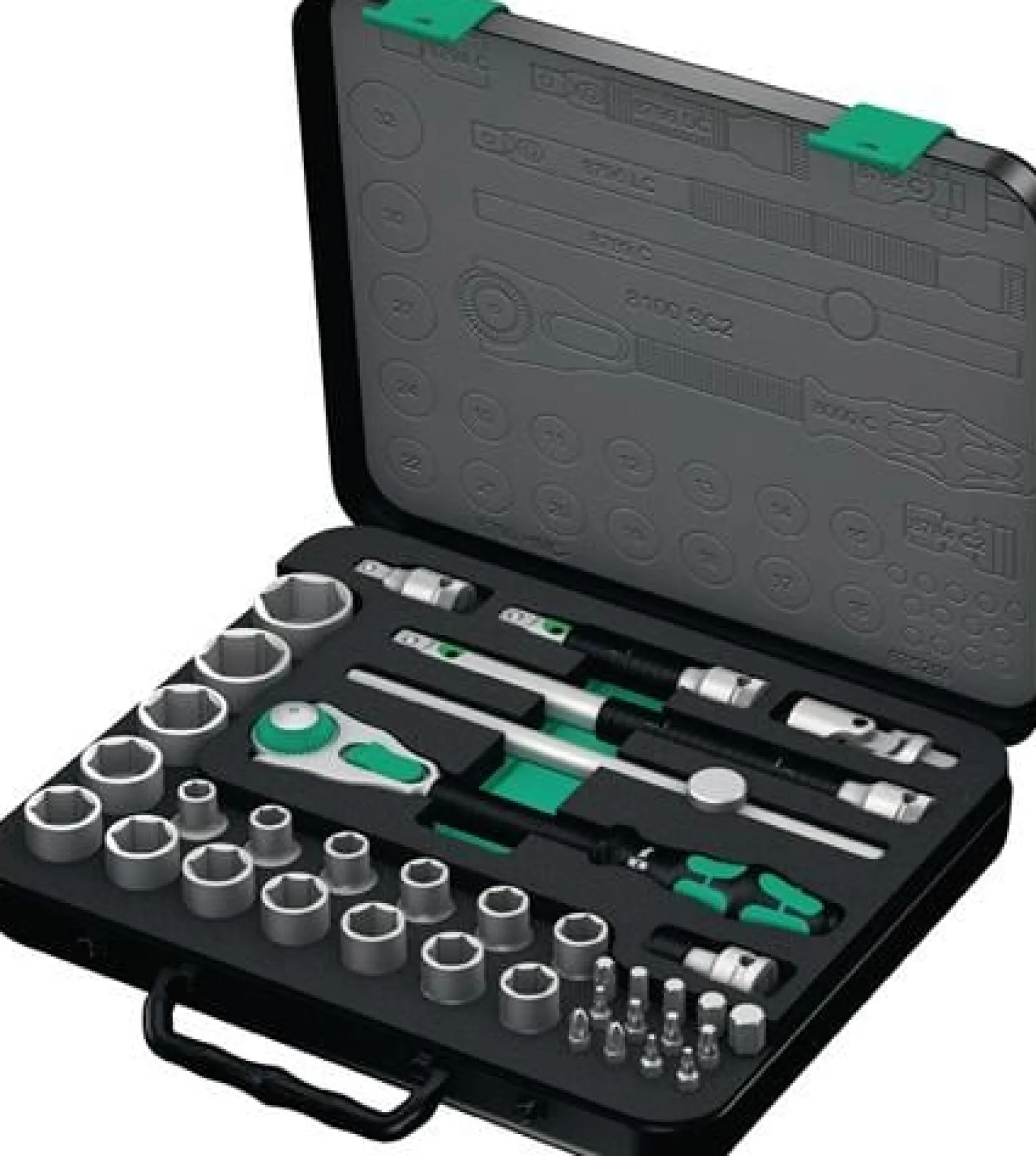 Wera Steckschlüsselsatz Zyklop Speed 37tlg. 1/2″ SW 10-32 mm Anzahl Zähne 72 6-kant - 5003645001