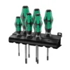 Wera 367/6 Torx BO Kraftform Plus Torx BO-Schraubendrehersatz + Rack - 138250