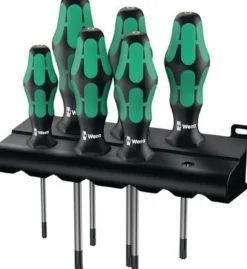 Wera 367/6 Torx BO Kraftform Plus Torx BO-Schraubendrehersatz + Rack - 138250