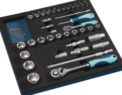 Werkzeugmodul 55-tlg.2/3-Modul Steckschlü.TECWERK
