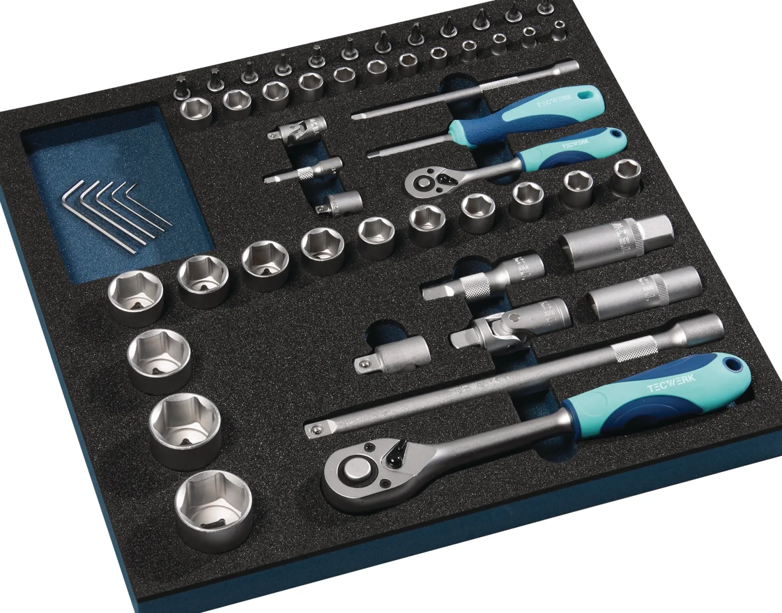 Werkzeugmodul 55-tlg.2/3-Modul Steckschlü.TECWERK