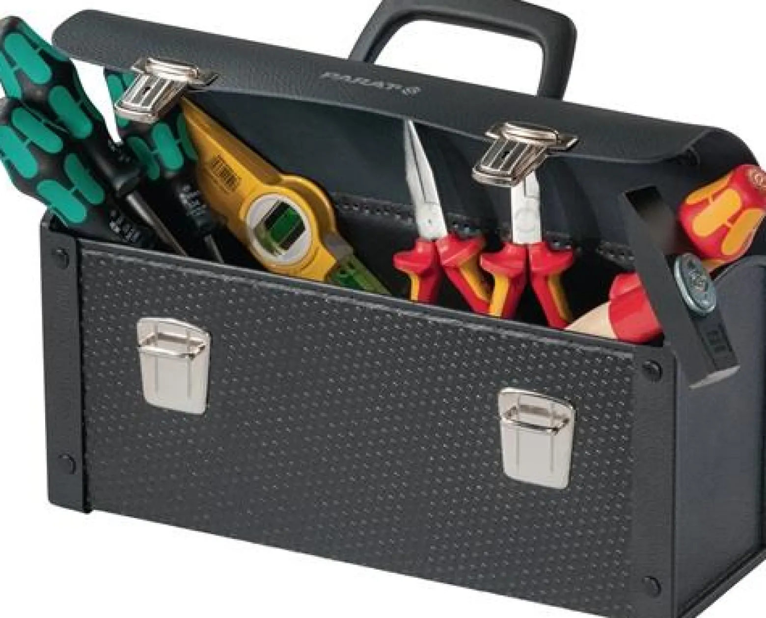 Werkzeugtasche B370xT140xH190mm 7l Kunststoff,Rindsleder,Con-Pearl® PARAT