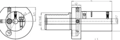 Werkzg.h.E2 S DIN 69880 Typ B Spann-D.25mm VDI40 z.Bohrstangen TECWERK