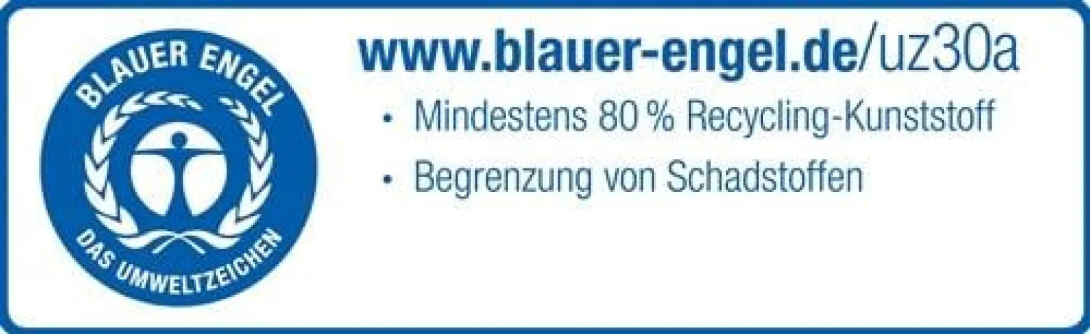 Wertstoffsammler 60l H600xB590xT282mm grau o.Einwurfklappe o.Deckel DURABLE