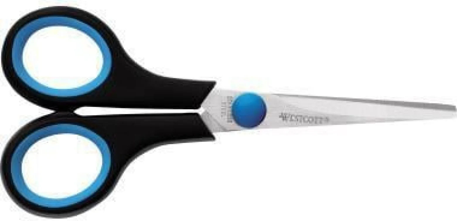 Westcott Schere Easy Grip E-30252 00 13cm Linkshänder blau