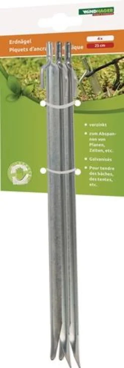 WINDHAGER Erdnagel Metall verzinkt L 25cm - 7267