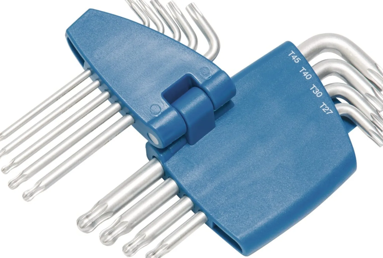 Winkelschraubendrehersatz 9-tlg.T9-T45 m.Kugelk.Ku.-Halter TECWERK