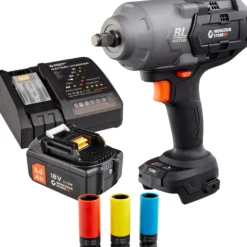 WS24 Akku-Drehschlagschrauber WDS 18V 1/2" 1.600 NM / 1x 5,0 Ah Akku + Schnellladegerät inkl. Steckschlüsseleinsätze