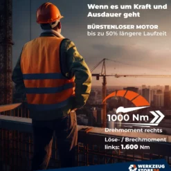 WS24 Akku-Drehschlagschrauber WDS 18 V 1/2" 1.600 NM / 1x 4,0 Ah Akku + Schnellladegerät